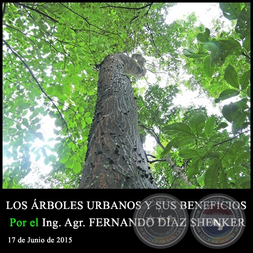 LOS ÁRBOLES URBANOS Y SUS BENEFICIOS - Ing. Agr. FERNANDO DÍAZ SHENKER - 17 de Junio de 2015